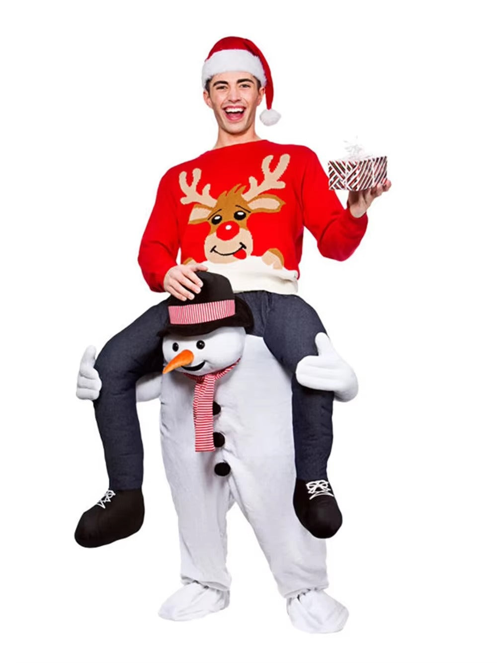 Novelty Ride On Me Mascot Costumes Carry Back Funny Animal Pants Fancy Dress Up Oktoberfest Adult Halloween Cosplay Costumes