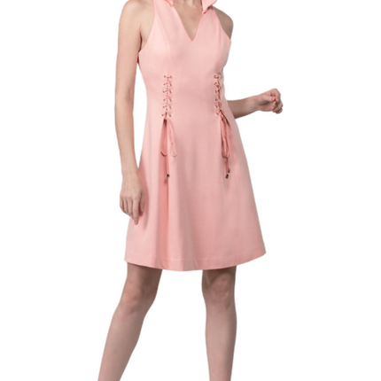 Vienna Dress - Fit and flare wing tip collar dress