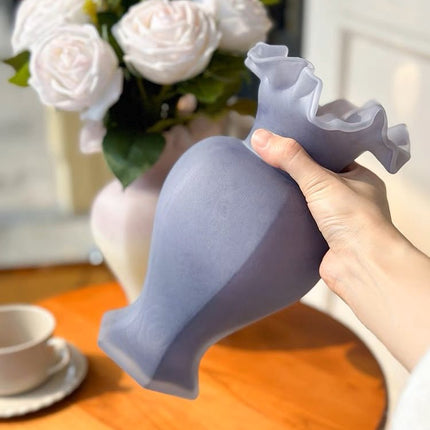 Vintage French Style Dopamine Fenton Glass Vase