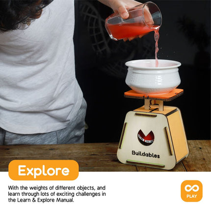 Skillmatics Buildables Weighing Machine - Kids Build Meaningful STEM