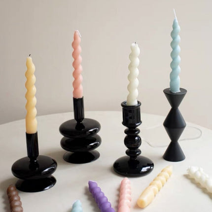 Whimsical Twisty Soy Wax Decorative Candles Set Of 7 Pcs ( $6.1 Each )