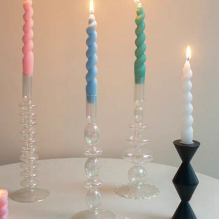 Whimsical Twisty Soy Wax Decorative Candles Set Of 7 Pcs ( $6.1 Each )