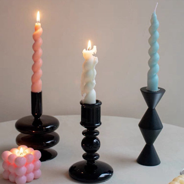 Whimsical Twisty Soy Wax Decorative Candles Set Of 7 Pcs ( $6.1 Each )