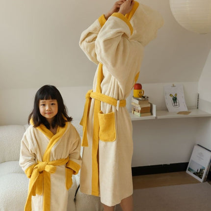 Whimsical Ultra Soft Sunflower Hooded Bathrobe - 100% Organic Long-sta