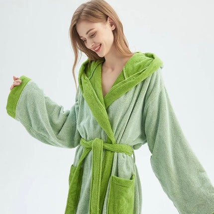 Whimsical Ultra Soft Sunflower Hooded Bathrobe - 100% Organic Long-sta
