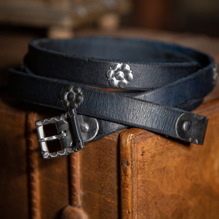 Decorated Belt Wolfram Blue