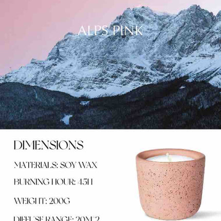 Wood Wick Soy Wax Scented Candle - Breath Of Nature Scented - Alps