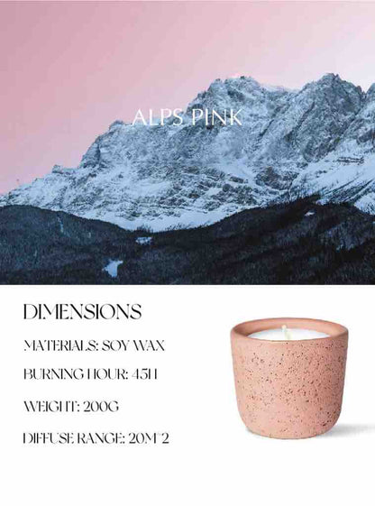 Wood Wick Soy Wax Scented Candle - Breath Of Nature Scented - Alps
