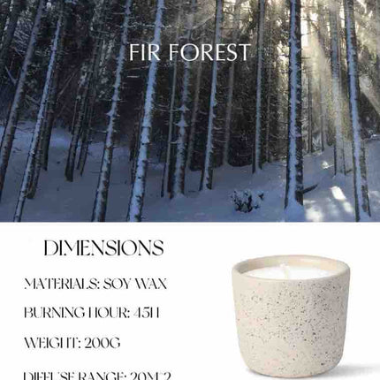 Wood Wick Soy Wax Scented Candle - Breath Of Nature Scented - Fir
