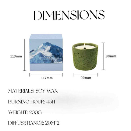 Wood Wick Soy Wax Scented Candle - Breath Of Nature Scented - Iceland