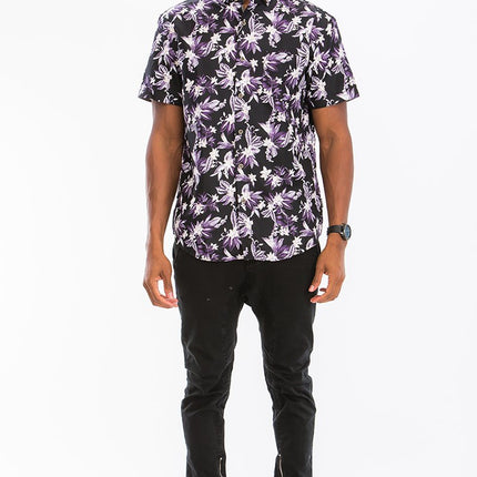 Print Button Down Shirt