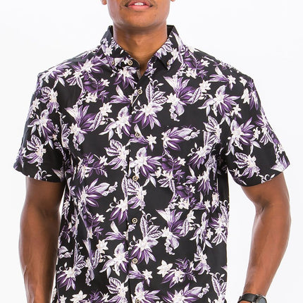 Print Button Down Shirt