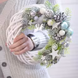 Christmas Vine Wreath Wicker Rattan Crafts Flower Arrangement Garland Christmas Vine Wreath Wicker Rattan Crafts Flower Arrangement Garland