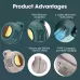 Mini Clip Fan Hanging Waist Neck Fan Girl Electric Air Cooling Fan 900mah USB Leafless Fan 3 Speeds For Outdoor Camping Fishing Mini Clip Fan Hanging Waist Neck Fan Girl Electric Air Cooling Fan 900mah USB Leafless Fan 3 Speeds For Outdoor Camping Fishing