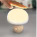 Silicone LED Night Lamp Brightness Adjustable Mushroom Pat Switch Wooden Base Timing LED Night Light For Children's Gift Silicone LED Night Lamp Brightness Adjustable Mushroom Pat Switch Wooden Base Timing LED Night Light For Children's Gift