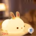 New Year'S Gift Rabbit Silicone Lamp Pat Feeding Creative Night Light Children'S Toys New Year'S Gift Rabbit Silicone Lamp Pat Feeding Creative Night Light Children'S Toys