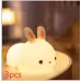 New Year'S Gift Rabbit Silicone Lamp Pat Feeding Creative Night Light Children'S Toys New Year'S Gift Rabbit Silicone Lamp Pat Feeding Creative Night Light Children'S Toys