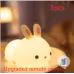 New Year'S Gift Rabbit Silicone Lamp Pat Feeding Creative Night Light Children'S Toys