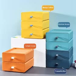 Desktop Storage Box Office Accessories Makeup, Plastic Storage Container Bathroom Storage Stackable Organizer Drawer Desktop Storage Box Office Accessories Makeup, Plastic Storage Container Bathroom Storage Stackable Organizer Drawer