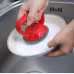 Cast Iron Scrubber 316 Stainless Steel Cast Iron Scrubber With Handle Steel Wool Scrubber Round Chainmail Scrubber Brush Kitchen Gadgets