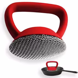 Cast Iron Scrubber 316 Stainless Steel Cast Iron Scrubber With Handle Steel Wool Scrubber Round Chainmail Scrubber Brush Kitchen Gadgets Cast Iron Scrubber 316 Stainless Steel Cast Iron Scrubber With Handle Steel Wool Scrubber Round Chainmail Scrubber Brush Kitchen Gadgets
