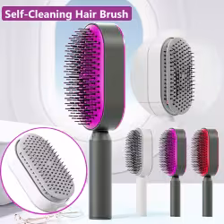 Self Cleaning Hair Brush For Women One-key Cleaning Hair Loss Airbag Massage Scalp Comb Anti-Static Hairbrush Self Cleaning Hair Brush For Women One-key Cleaning Hair Loss Airbag Massage Scalp Comb Anti-Static Hairbrush