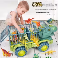 Large Engineering Vehicle Dinosaur Children's Toy Car Set Large Engineering Vehicle Dinosaur Children's Toy Car Set