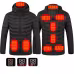 Winter Heated Jacket USB Electric Cotton Coat Zip-up Heater Thermal Clothing Heating Vest For Men Winter Heated Jacket USB Electric Cotton Coat Zip-up Heater Thermal Clothing Heating Vest For Men