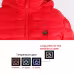 Winter Heated Jacket USB Electric Cotton Coat Zip-up Heater Thermal Clothing Heating Vest For Men