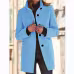 Fashion Stand Collar Woolen Coat With Pockets Fall Winter Casual Button Outwear For Women Clothing