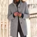 Fashion Stand Collar Woolen Coat With Pockets Fall Winter Casual Button Outwear For Women Clothing Fashion Stand Collar Woolen Coat With Pockets Fall Winter Casual Button Outwear For Women Clothing