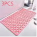 Square Non-slip Bathroom Mat With Suction Cup And Round Hole Design Shower Anti-fall Household Shower Massage Quick Drainage Mat