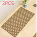 Square Non-slip Bathroom Mat With Suction Cup And Round Hole Design Shower Anti-fall Household Shower Massage Quick Drainage Mat