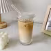 Simple Straw Vertical Grain Glass