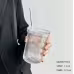 Simple Straw Vertical Grain Glass