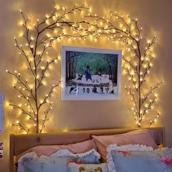 Vines With Lights Christmas Garland Light Flexible DIY Willow Vine Branch LED Light For Room Wall Wedding Party Decor Vines With Lights Christmas Garland Light Flexible DIY Willow Vine Branch LED Light For Room Wall Wedding Party Decor