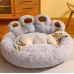 Fluffy Dog Bed Winter Warm Large Pet Products Small Sofa Baskets Pets Kennel Mat Puppy Cats Supplies Basket Blanket Accessories Pets Supplies