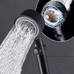 Five-color Wind Turbine Shower Head 56 Speed Water Silicone Shower Head Five-color Wind Turbine Shower Head 56 Speed Water Silicone Shower Head