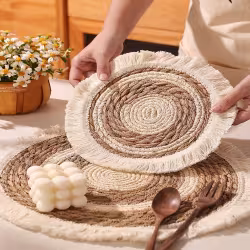 Tassel Grass Insulated Dining Table Mat Tassel Grass Insulated Dining Table Mat
