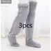 Over Knee High Fuzzy Long Socks Winter Warm Cold Leg Knee Joint Cold-proof Stockings Home Floor Sleeping Socks