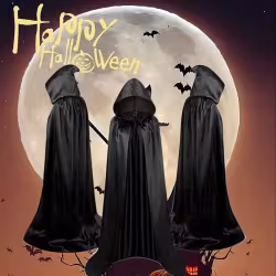 Halloween Cloak Costumes Wizard Cloak For Children Hooded Capes Mantle Black Party Decoration Halloween Cloak Costumes Wizard Cloak For Children Hooded Capes Mantle Black Party Decoration