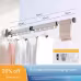 Suction Cup Folding Clothes Hanger Indoor Home Balcony Aluminum Retractable Drying Rack No Punching Folding Clothes Hanger Suction Cup Folding Clothes Hanger Indoor Home Balcony Aluminum Retractable Drying Rack No Punching Folding Clothes Hanger