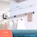 Suction Cup Folding Clothes Hanger Indoor Home Balcony Aluminum Retractable Drying Rack No Punching Folding Clothes Hanger Suction Cup Folding Clothes Hanger Indoor Home Balcony Aluminum Retractable Drying Rack No Punching Folding Clothes Hanger
