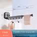 Suction Cup Folding Clothes Hanger Indoor Home Balcony Aluminum Retractable Drying Rack No Punching Folding Clothes Hanger Suction Cup Folding Clothes Hanger Indoor Home Balcony Aluminum Retractable Drying Rack No Punching Folding Clothes Hanger