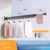 Suction Cup Folding Clothes Hanger Indoor Home Balcony Aluminum Retractable Drying Rack No Punching Folding Clothes Hanger Suction Cup Folding Clothes Hanger Indoor Home Balcony Aluminum Retractable Drying Rack No Punching Folding Clothes Hanger