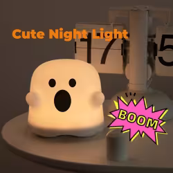 Home Decor Silicone Night Light Bedside Table Lamp LED Touch Sensor Lamp For Girl Bedrooms Living Room Decoration Kids Birthday Gift Halloween Decorations