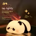 Panda Night Lights For Kids Cute Animal Silicone Timing Rechargeable Lamp Cartoon Panda Bedroom Decoration Kids Boys Girls Gift