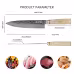 Qulajoy Nakiri Knife 6.9 Inch, Professional Vegetable Knife Japanese Kitchen Knives 67-Layers Damascus Chef Knife, Cooking Knife For Home Outdoor With Ergonomic Wood Handle