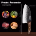 Qulajoy Meat Cleaver Knife - 7.3 Inch High Carbon Stainless Steel Butcher Knife For Meat Cutting Slicing Vegetables- Professional Chopper Knife For Home Kitchen Chef Knife Qulajoy Meat Cleaver Knife - 7.3 Inch High Carbon Stainless Steel Butcher Knife For Meat Cutting Slicing Vegetables- Professional Chopper Knife For Home Kitchen Chef Knife