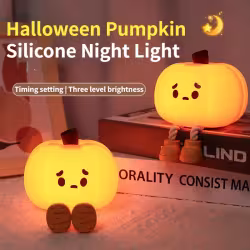 Home Decor Halloween Pumpkin Night Light Cute Soft Silicone Lamp Touch Dimmable Rechargeable Bedside Decor Light Kids Gifts Halloween Decorations Home Decor Halloween Pumpkin Night Light Cute Soft Silicone Lamp Touch Dimmable Rechargeable Bedside Decor Light Kids Gifts Halloween Decorations